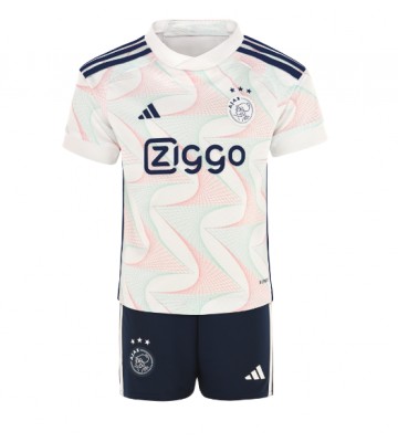 Ajax Segunda Equipación Niños 2023-24 Manga Corta (+ Pantalones cortos)